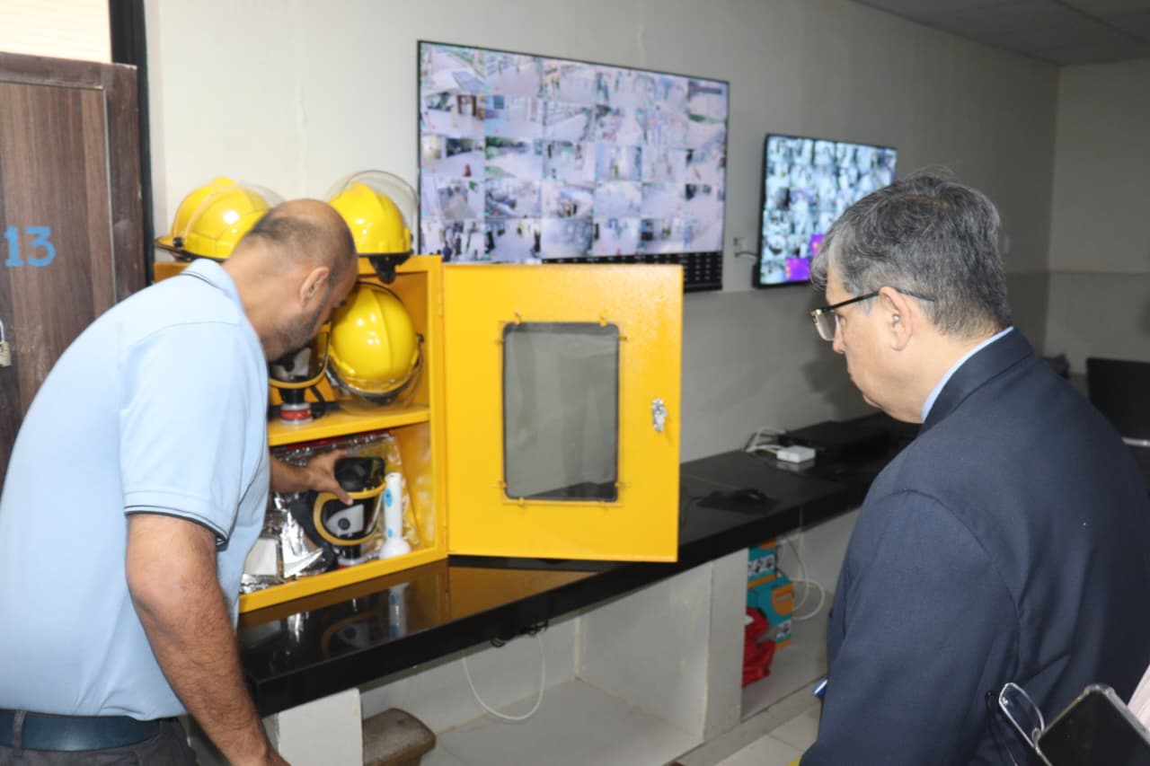Vice Chancellor Reviews Security and Fire Safety at Allied Hospital-I